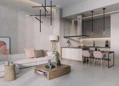 Fliese Steinoptik Aura Grau Matt 60x60